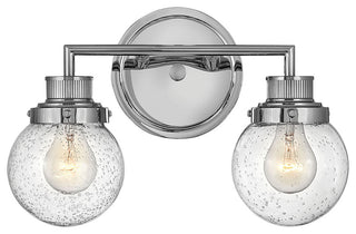 Hinkley Poppy Small Two Light Vanity, Chrome