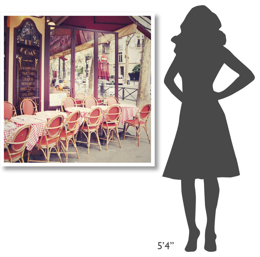 "Cafe le Dome" Digital Paper Print by Laura Marshall, 42"x42"
