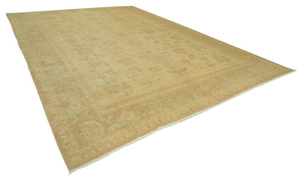 Rug N Carpet - Handwoven Oriental 12' 8" x 17' 9" Oversize Oushak Area Rug