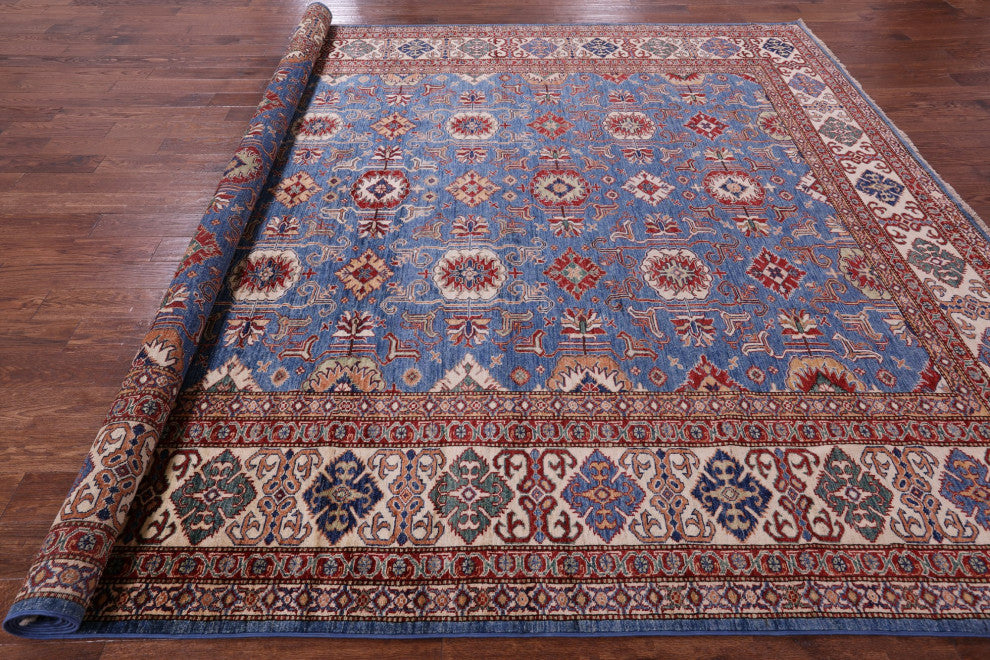 Super Kazak Hand Knotted Wool Rug 9' 11" X 13' 1" Q10605
