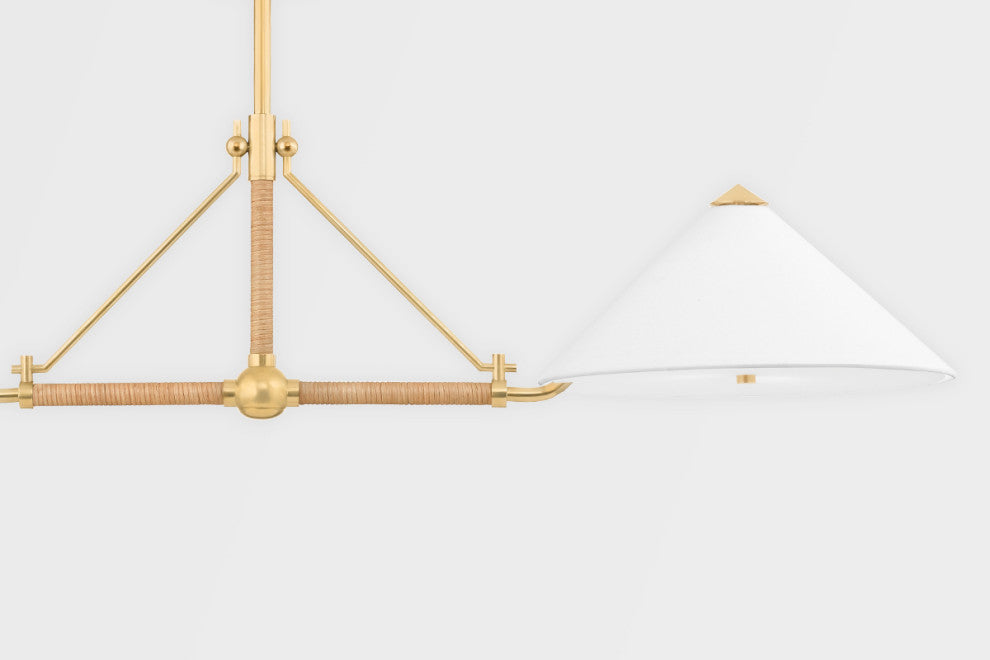Williamsburg 4-Light Island Aged Brass