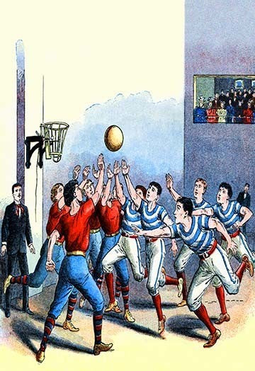 Victorian Basketball - Framed Paper Poster 20" x 30"