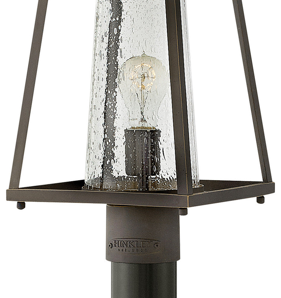 Hinkley Burke Medium Post Top Or Pier Mount Lantern, Oil Rubbed Bronze