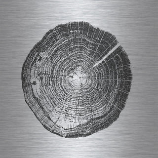 "Log Cutout Black" Painting Print on Brushed Aluminum