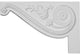 11"W x 7"H x 5/8"D Large Pearl Stair Bracket, Left