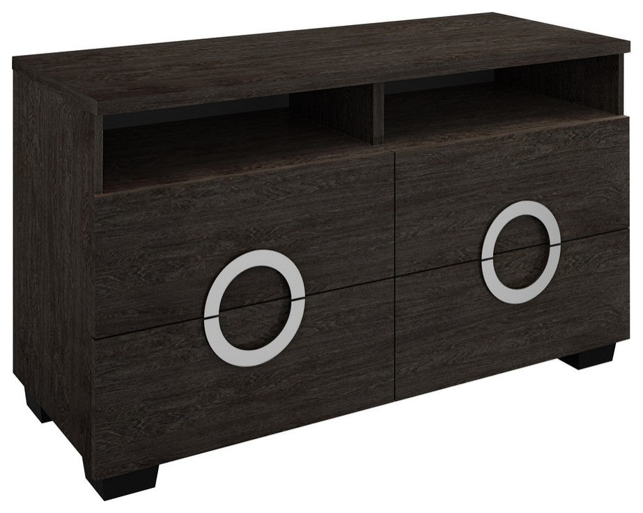 27" Refined Grey High Gloss TV Entertainment Unit