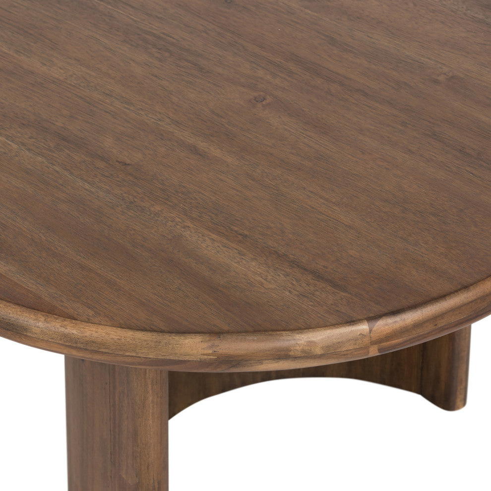 Paden Coffee Table-Seasoned Brown Acacia