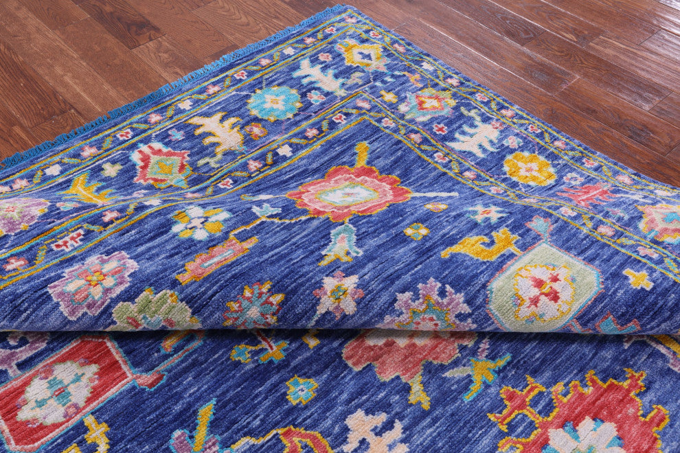 Turkish Oushak Hand-Knotted Rug 7' 10" X 9' 11" - Q15683