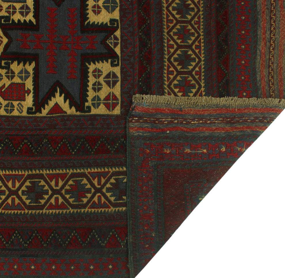 Semi Antique Rayan Beige/Burgundy Rug, 6'5x8'9