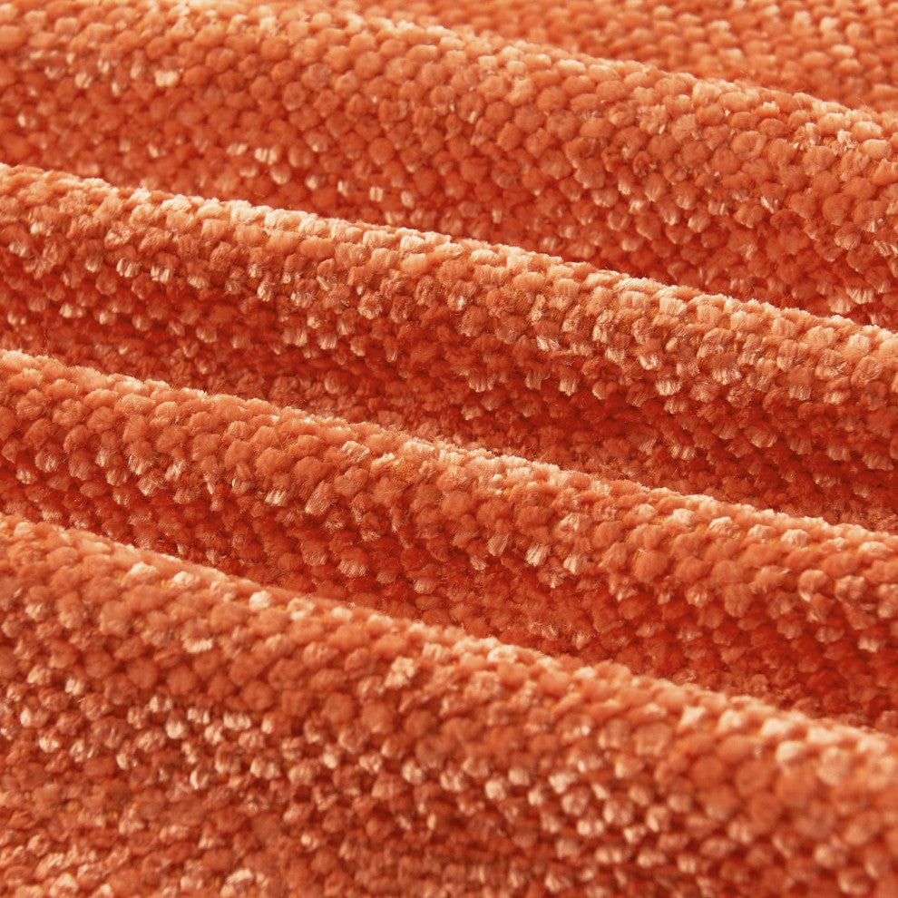 Crystal Chenille Knitted Throw Blanket, Flame