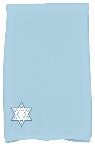 Star's Corner, Geometric Print Kitchen Towel, Blue, 18 x 30"