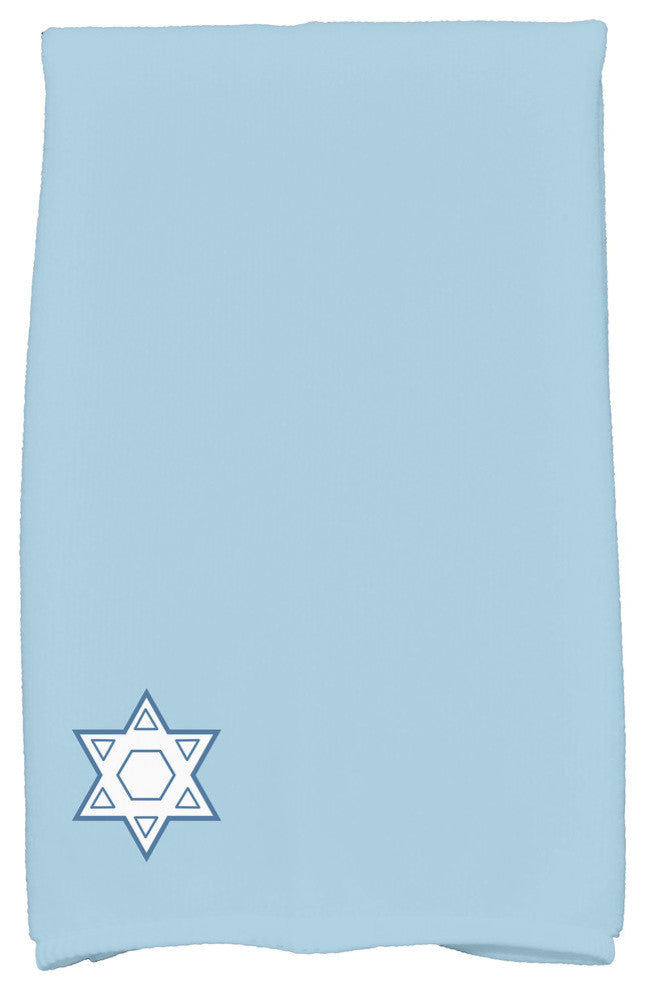 Star's Corner, Geometric Print Kitchen Towel, Blue, 18 x 30"