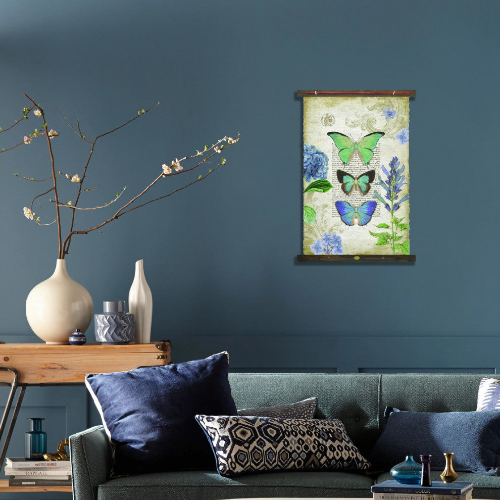 Three Vibrant Butterflies XL Tapestry Wall Decor