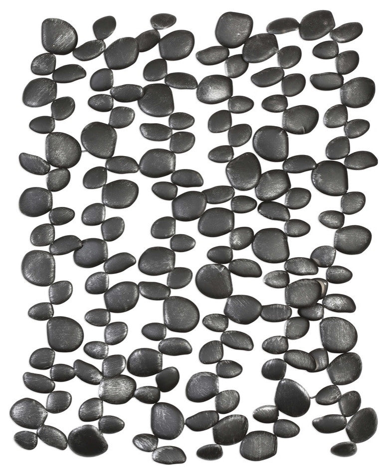 Uttermost 04144 34 Inch x 40 Inch Skipping Stones Iron - Charcoal