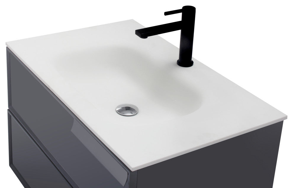 Aquamoon Garda 30" Bathroom Vanity Cabinet, Gray