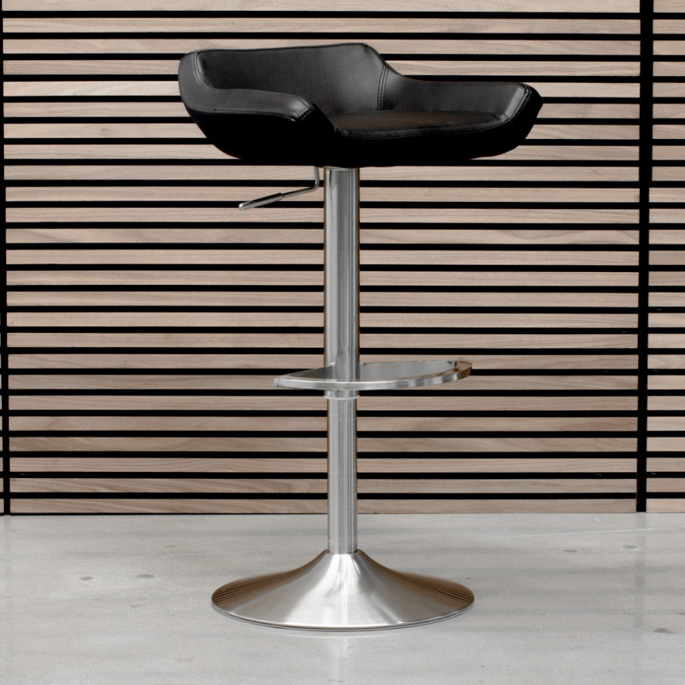 Modern Ray Bar Stool Soft White, Black