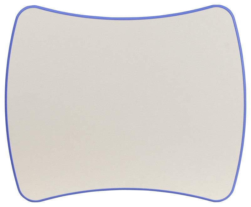 Blue Plastic Height Adjustable Activity Table With Gray Top