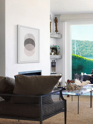"Three Circles" Framed Painting Print