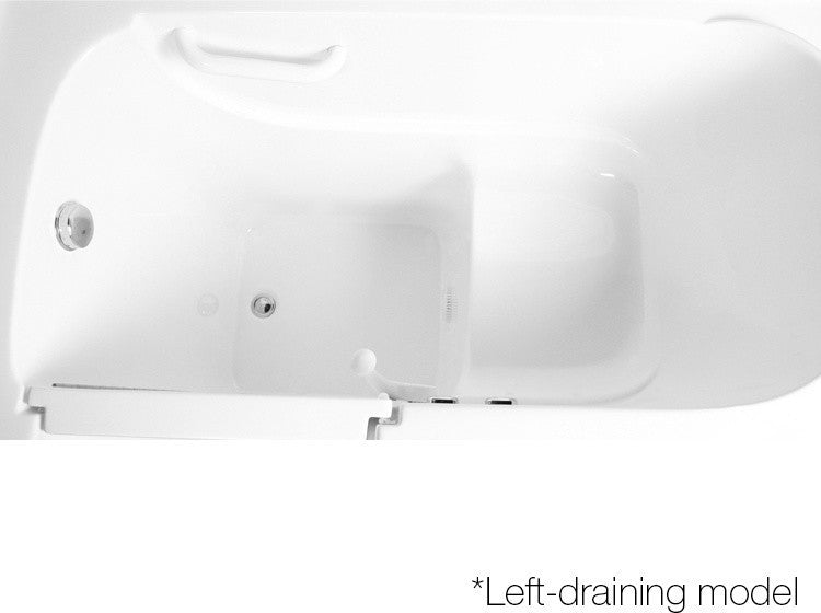 EZWT-3054 54"x30" Walk-In Tub, Soaker Series, Left Model