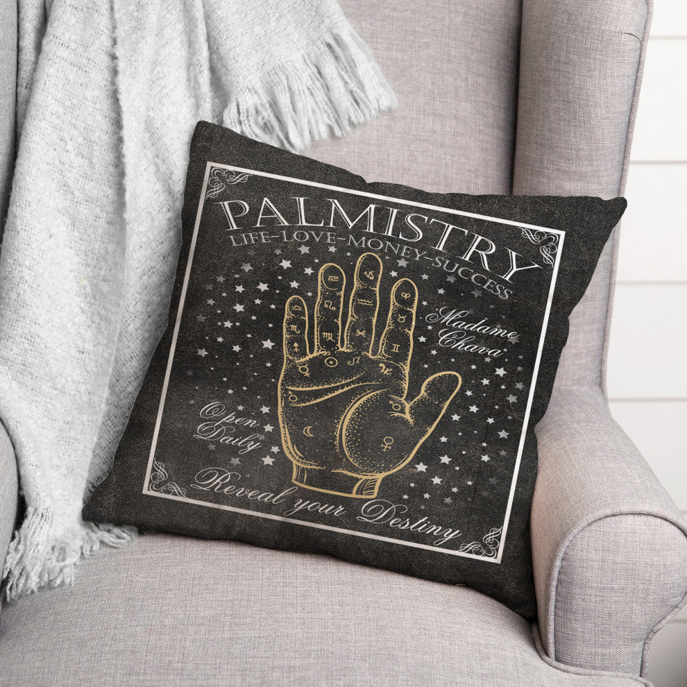 Palmistry Sign 3 16"x16" Spun Poly Pillow