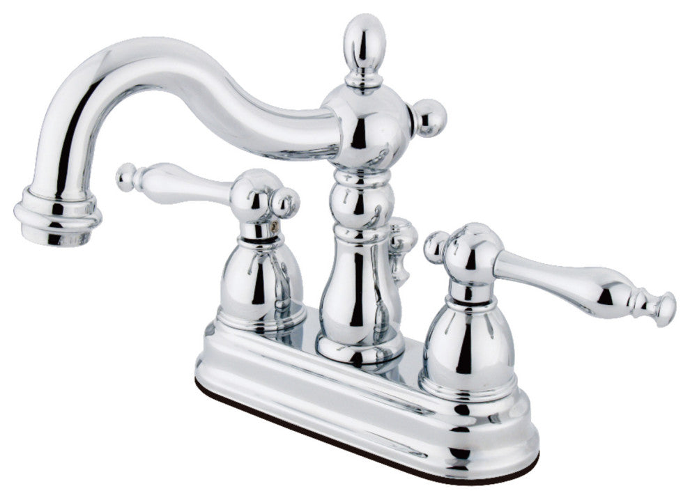 Kingston Brass 4" Centerset Bathroom Faucet, Polished Chrome