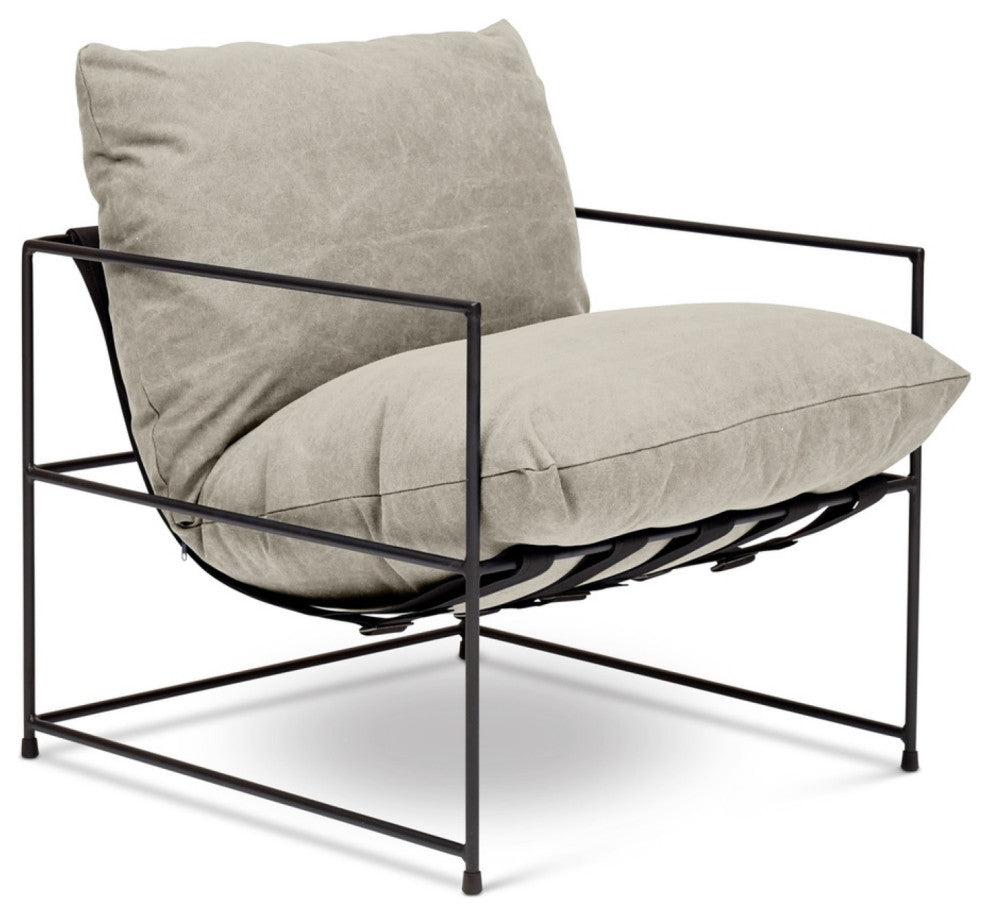 Metro Trent Accent Chair, Washed Sand Upholstery