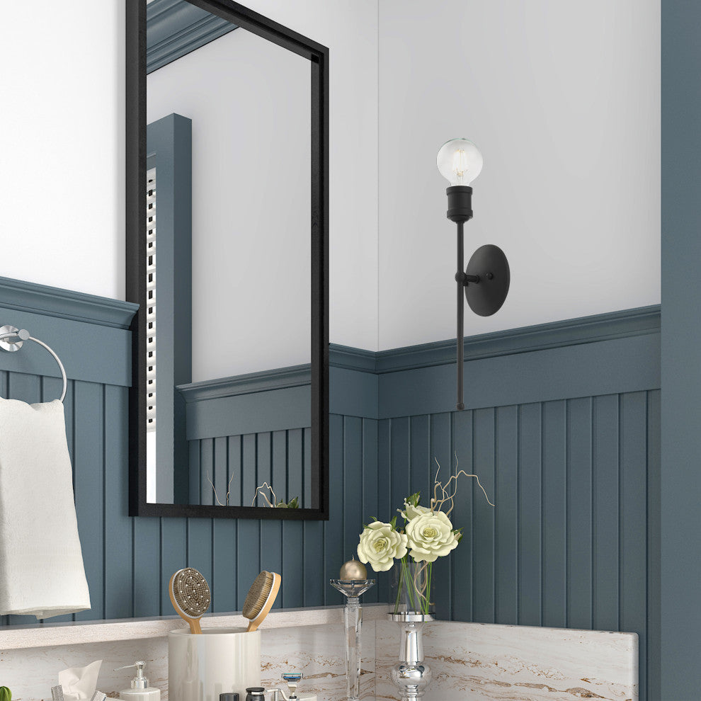 Livex Lighting Lansdale 1 Light Black ADA Single Sconce