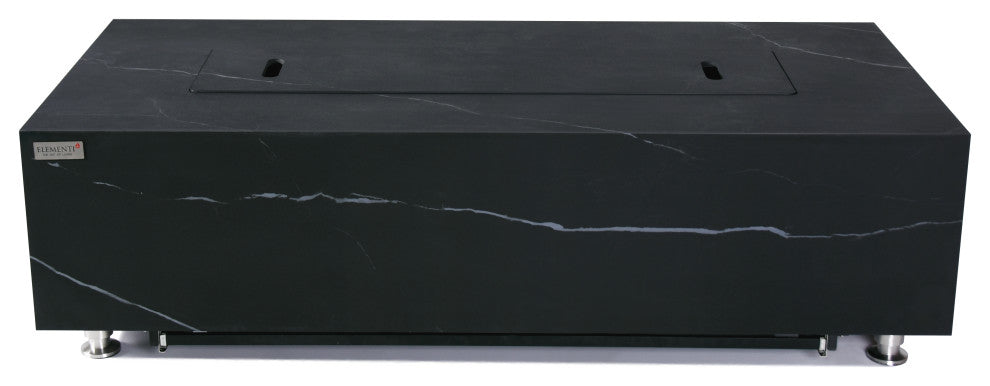 Varna Rectangle Marble Porcelain Propane Top Fire Table by Elementi Plus