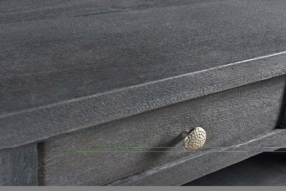 Traditional Style Gray Storage Coffee Table