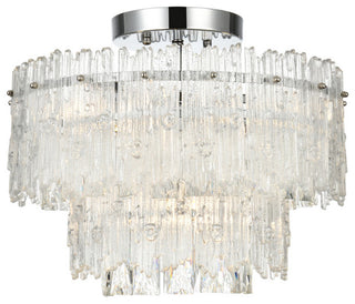 Elegant Lighting 1780F15 Emilia 4 Light 15"W Semi-Flush Ceiling - Chrome