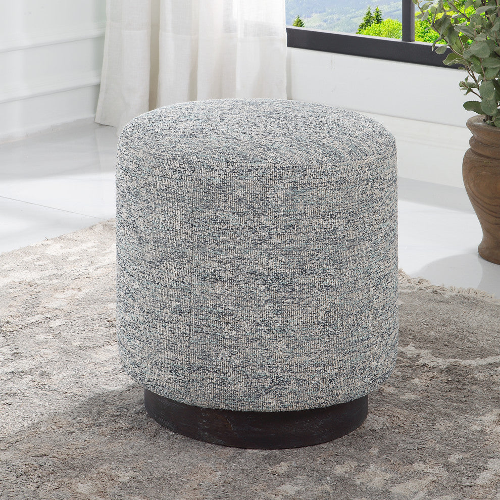 Uttermost 23731 Avila Tweed Round Ottoman