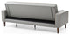 Navi Sleeper Sofa, Gray Faux Leather