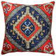 Tribal Pillow Cover Scorpion Kilim Southwestern Red Navy Toss Cushion Wool 18x18