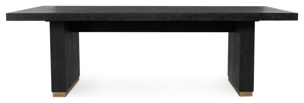 Kosas Home Lynx 94" Reclaimed Pine Wood Dining Table, Black