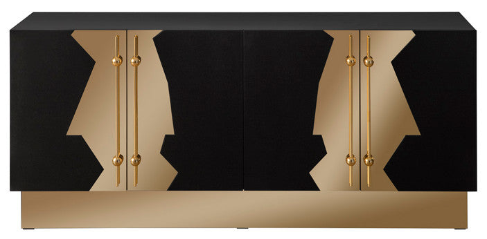 Callista Sideboard, Black and Gold