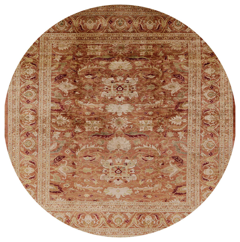 Ahgly Company Indoor Round Mid-Century Modern Area Rugs, 4' Round