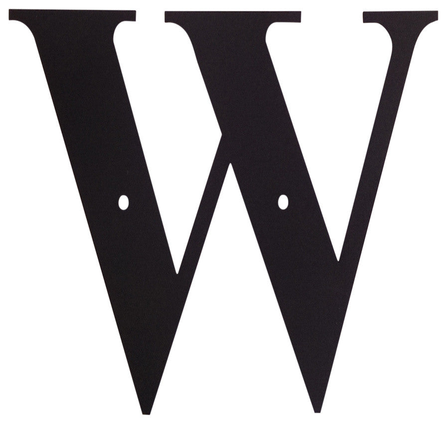 Decorative Letter, Large, W
