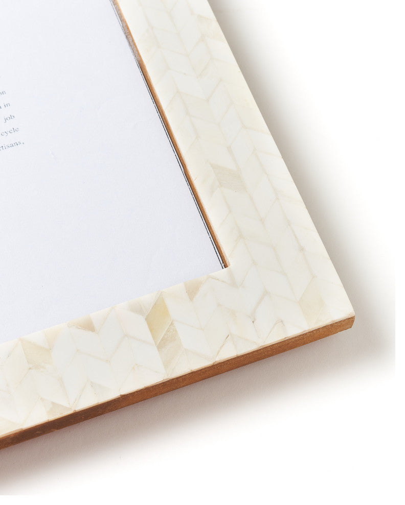 Artemis 8"x10" Picture Frame Carved Bone