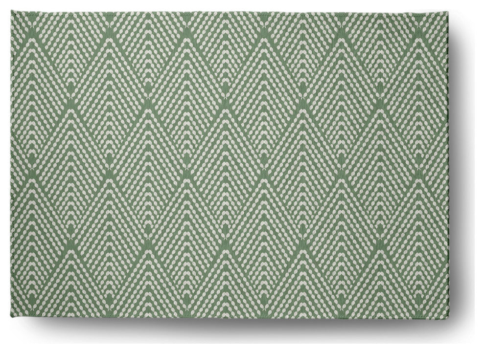 Lifeflor Diamond Spring Chenille Rug, Muted Green, 5'x7'