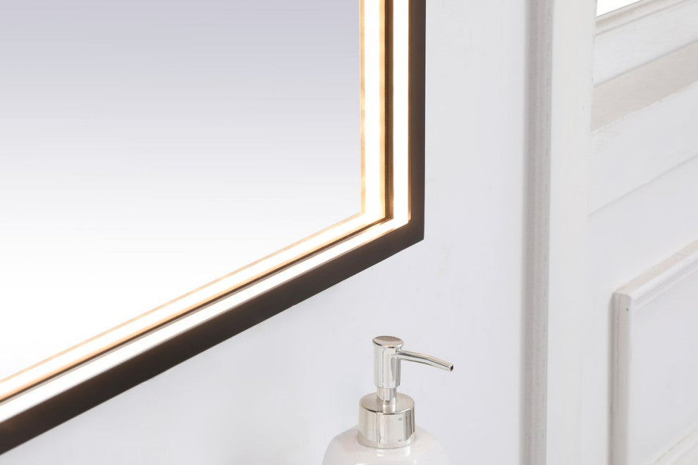 Modern Black Led Mirror