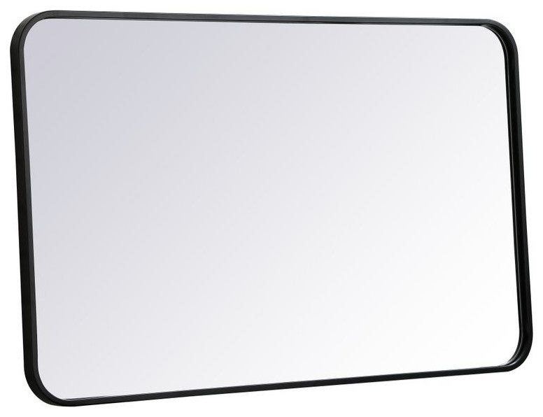 Elegant Decor Evermore Vanity Mirror Black