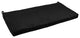 45"X19" Solid Microsuede Bench Cushion, Black