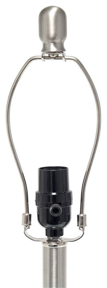 Elegant Designs Textured Glass Table Lamp, Mercury