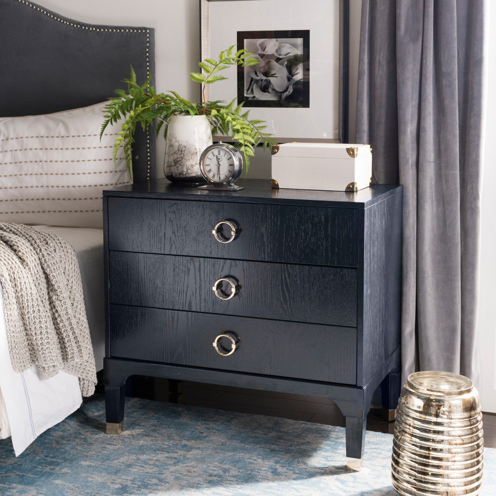 Safavieh Lorna Night Stand, Navy