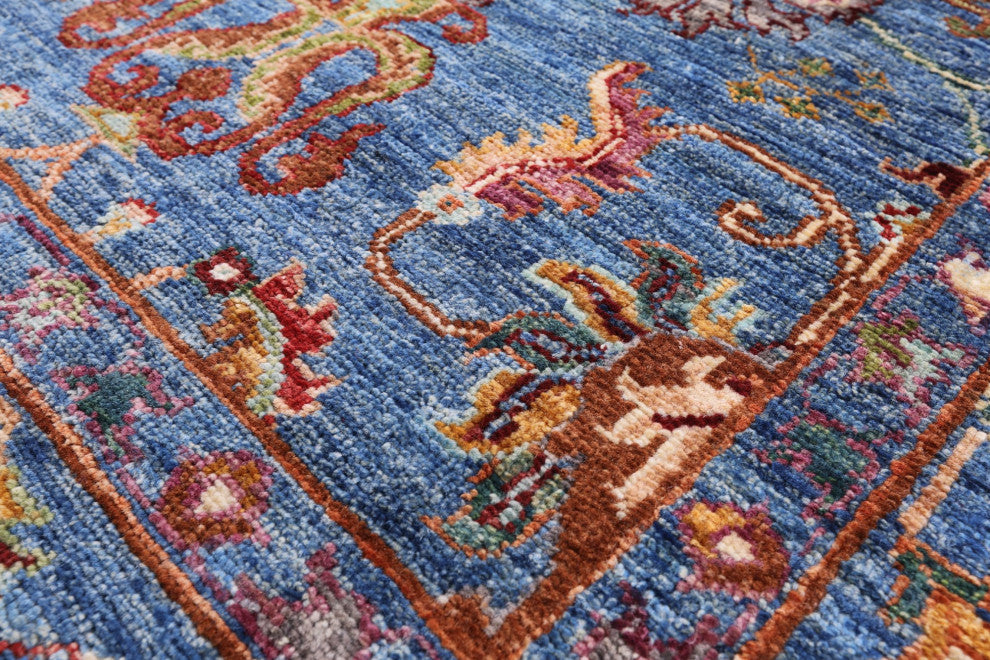 4' 10" X 6' 10" Persian Tabriz Hand-Knotted Wool Rug Q5778