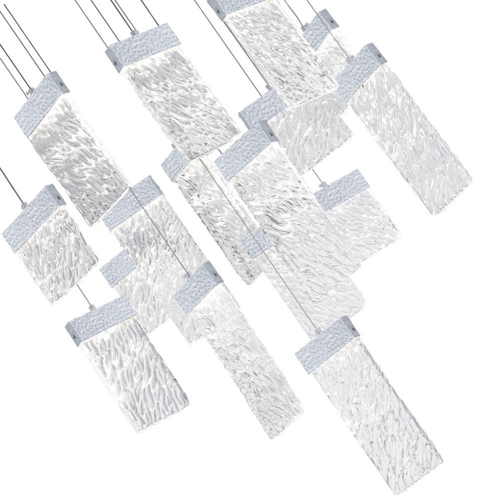 Carolina LED Chandelier With Pewter Finish