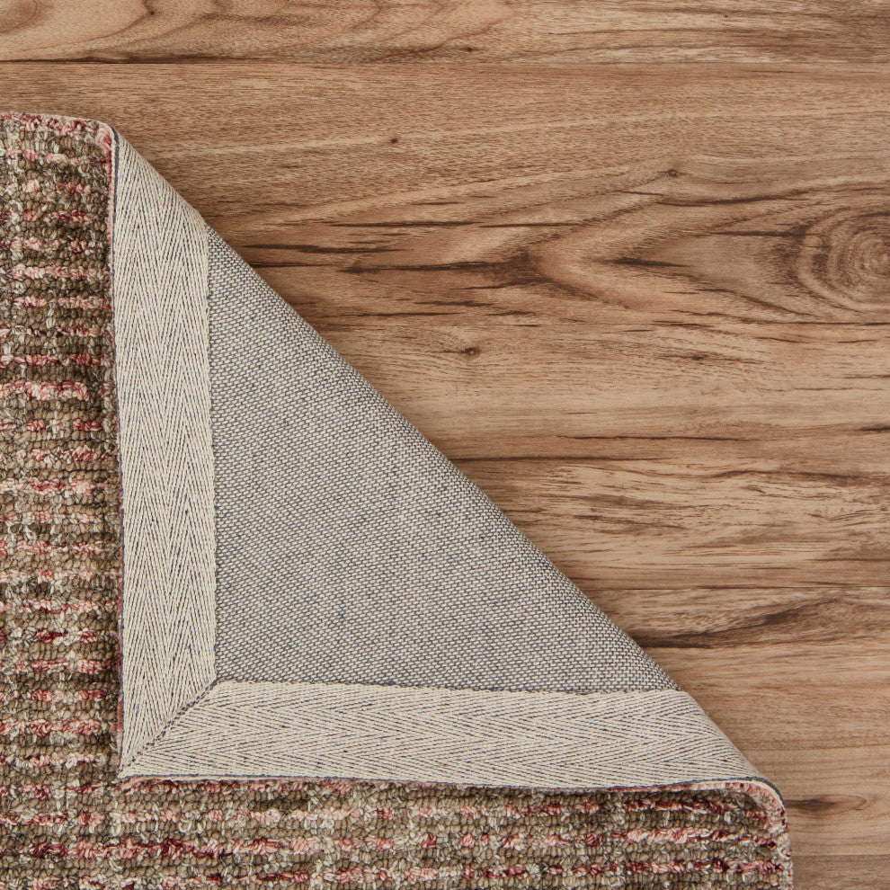 8" x 10" Brown Detailed Weave Area Rug