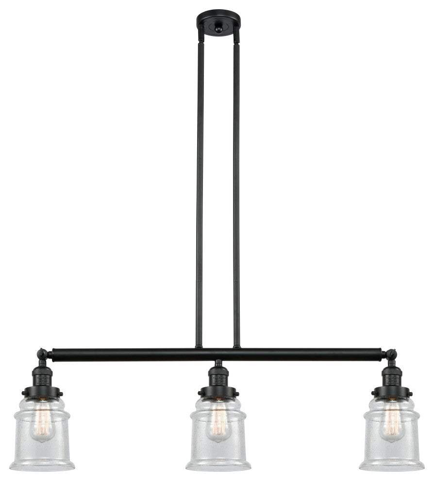 Innovations Lighting 213-Bk-S-G184 3 Light Island Light