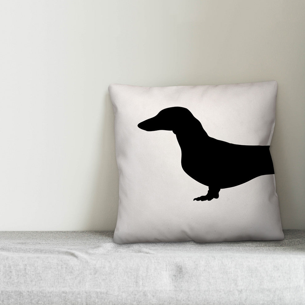 Weiner Dog 18x18 Spun Poly Pillow