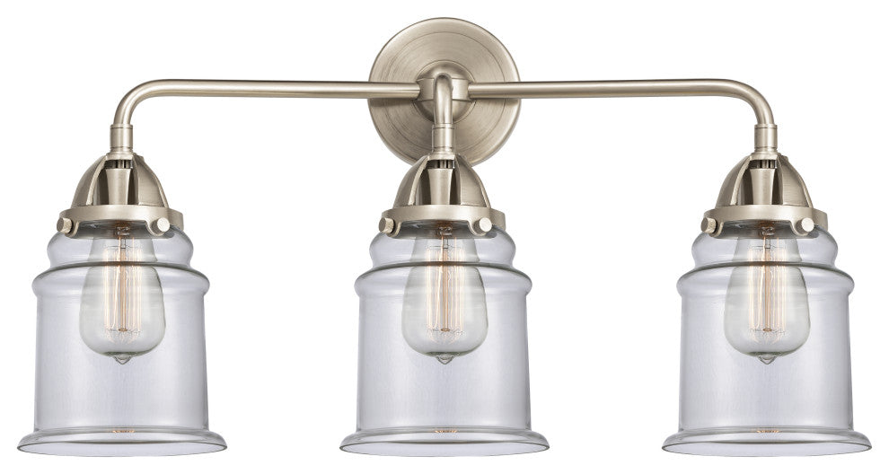 Innovations 288-3W-SN-G182 Canton 3 Light Vanity Light, Brushed Satin Nickel